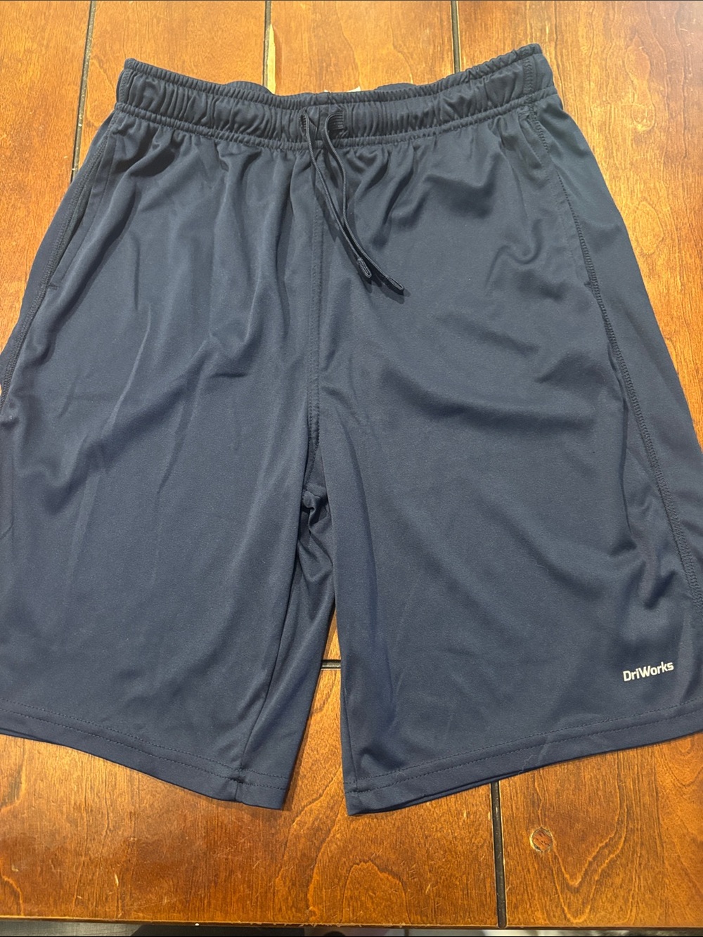 Athletic Works Navy Performance Drawstring Kids Shorts